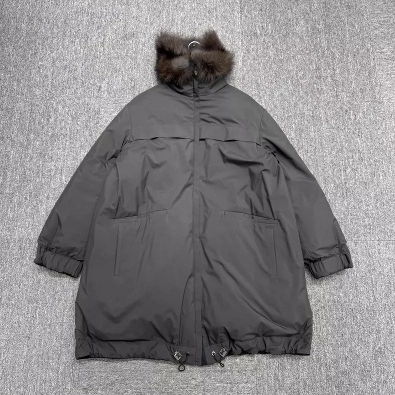 Loro Piana Loro Piana Fox Fur Collar Cashmere Coat Size US XL / EU 56 / 4 - 1 Thumbnail