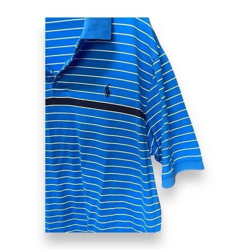 Ralph Lauren POLO RALPH LAUREN Polo Golf Shirt Men's Large Blue Striped M Size US L / EU 52-54 / 3 - 6 Thumbnail