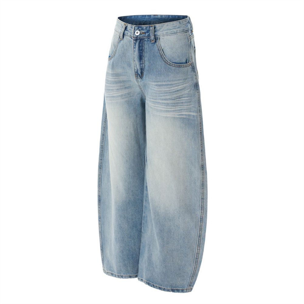 Vintage American high street hip-hop trend washed scimitar jeans Size US 32 / EU 48 - 5 Thumbnail
