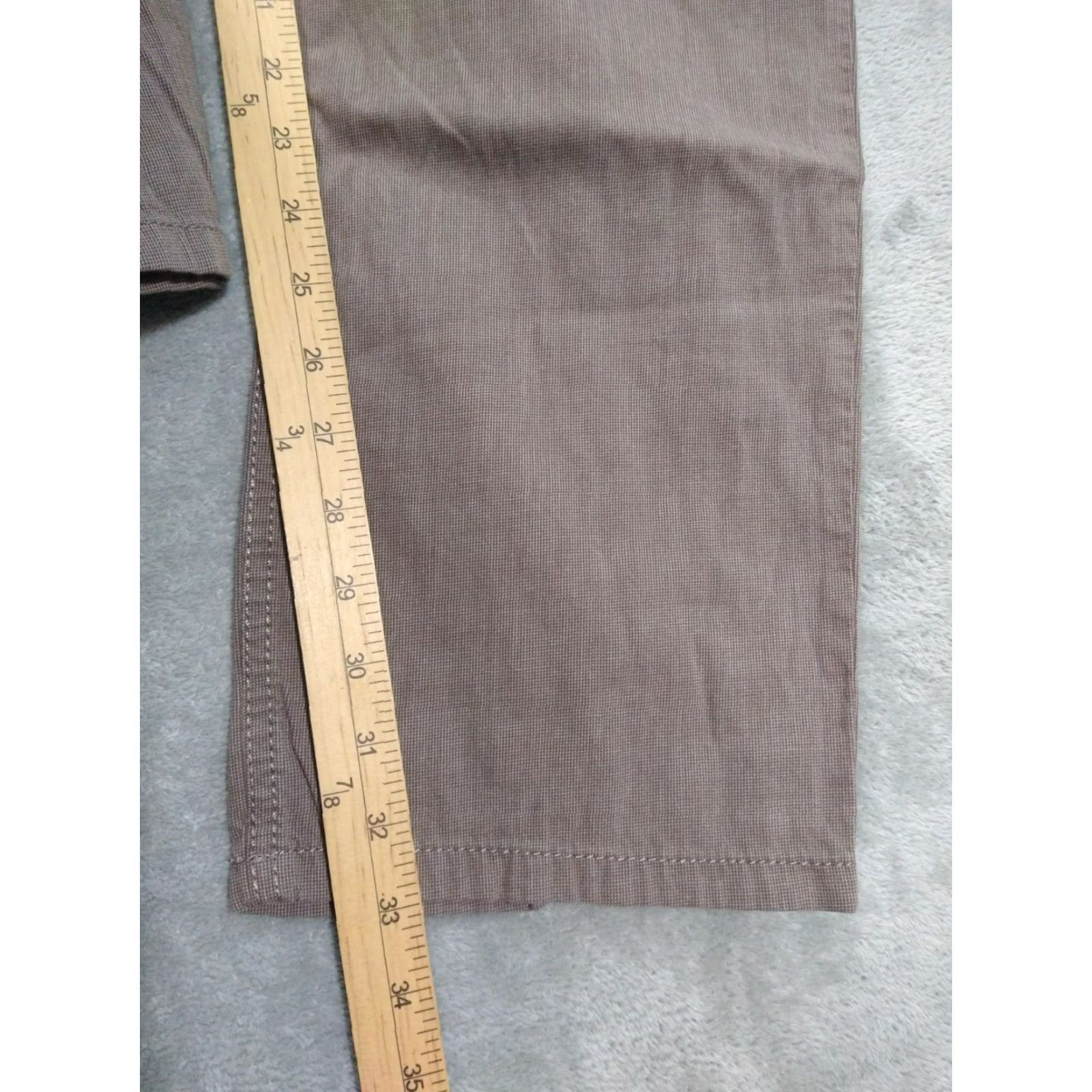 BRAX BRAX Pants Mens 42x34 Chino Brown Regular Cotton Stretch Flat Front 5-Pocket Style City College Preppy Mens Size US 42 / EU 58 - 5 Thumbnail