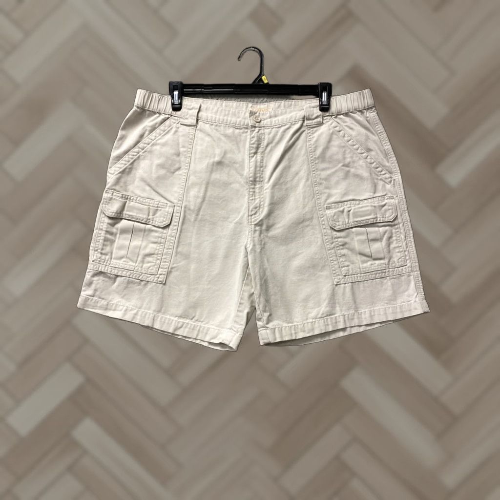 Savane VINTAGE Savane Men's Cargo Hiking Shorts 42x10 Beige Cotton Casual Outdoor Summer Size US 42 / EU 58 - 1 Thumbnail