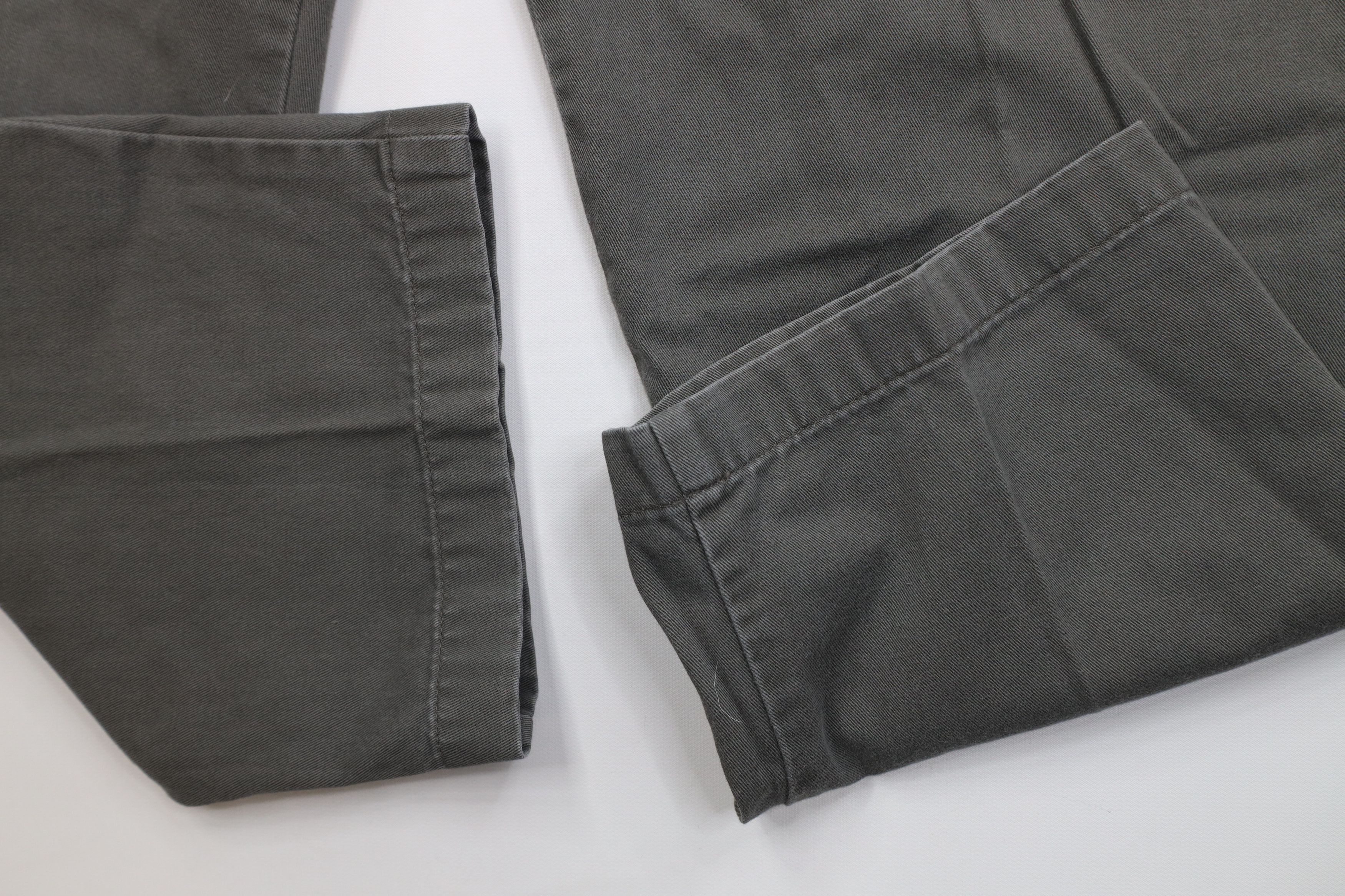 Eddie Bauer Vintage 90s Eddie Bauer Fit Wide Leg Chino Pants Green Size US 32 / EU 48 - 6 Thumbnail