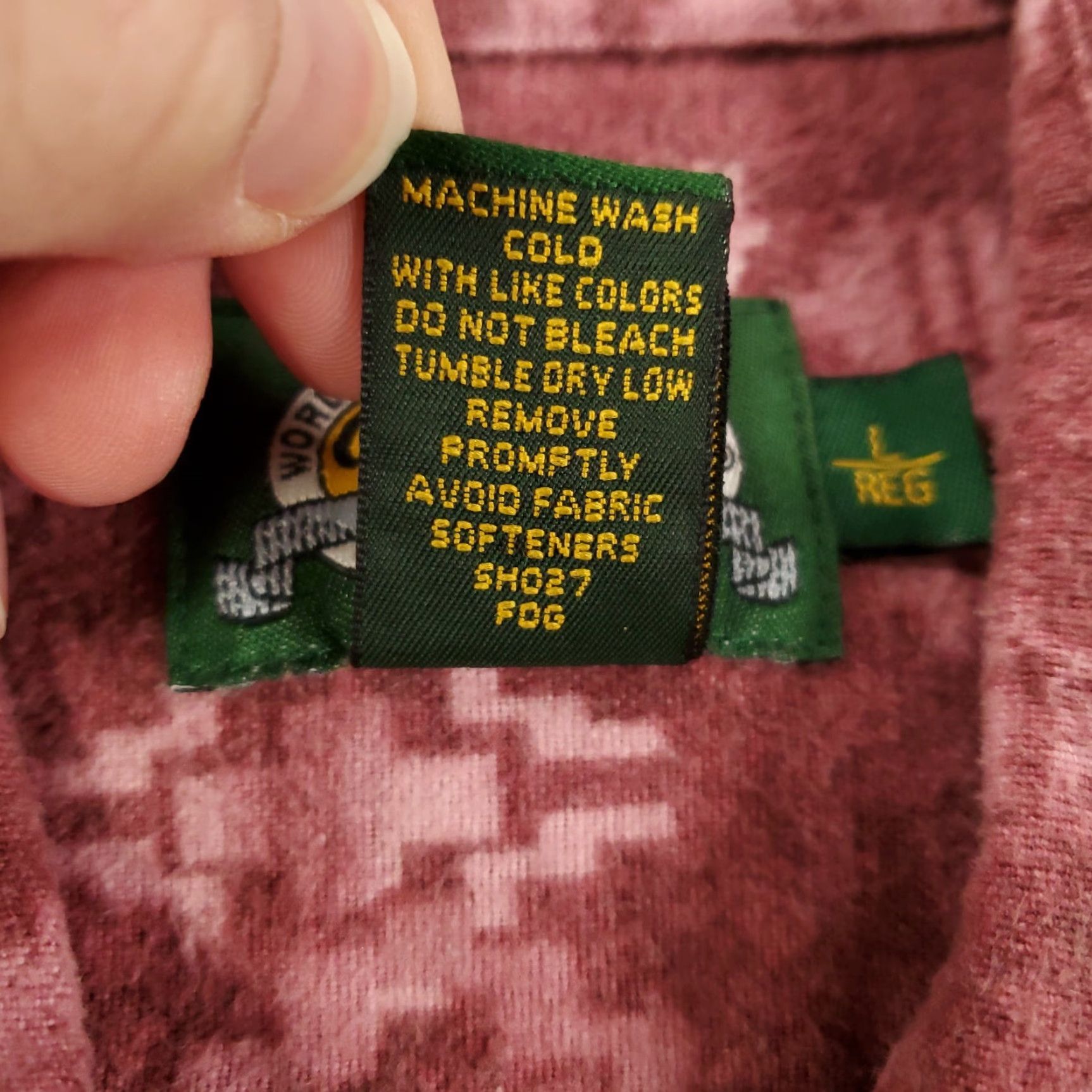 Vintage Cabela's Chamois Shirt Womens L Pink Red Geometric Southwestern Button-Up Shirt Manuf 100% Cotton Flannel Geometric Aztec Western Southwest Tunic Size L / US 10 / IT 46 - 6 Thumbnail