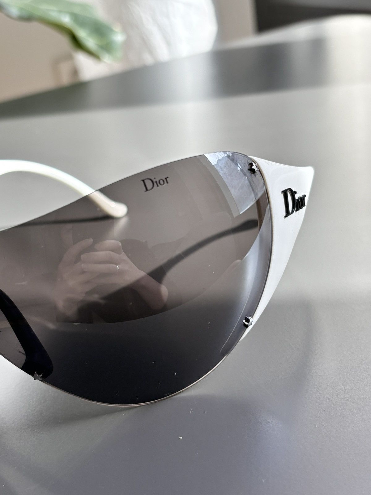 Dior Sunglasses Ski 1 Shield Mask Sport Vintage Bike Overshine Size ONE SIZE - 4 Thumbnail