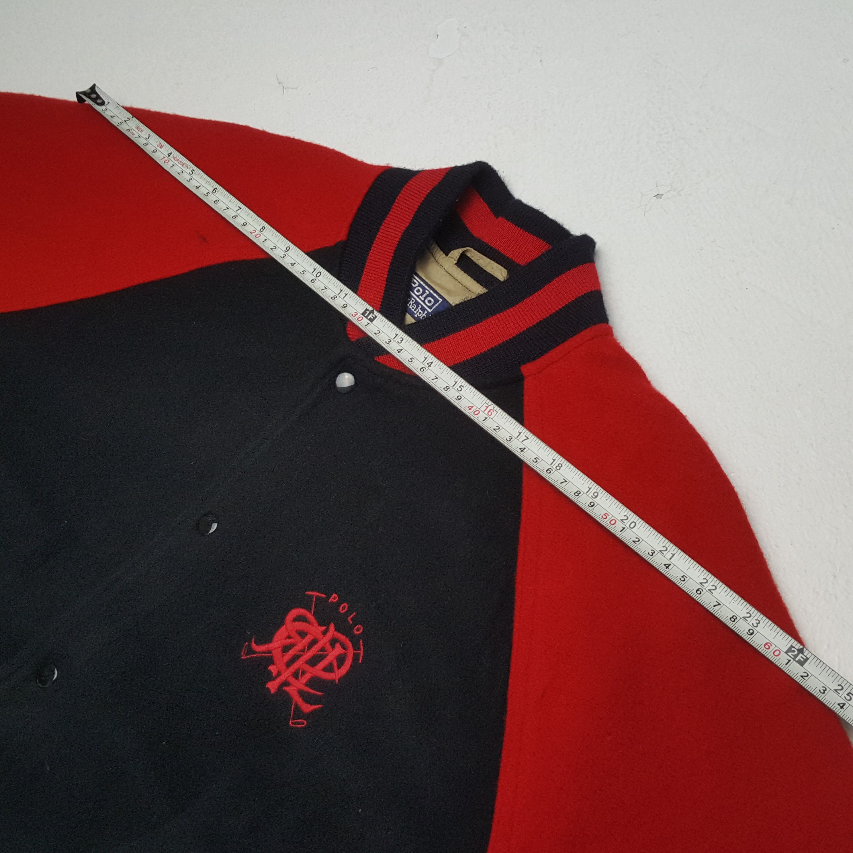 Polo Ralph Lauren × Vintage POLO by RALPH LAUREN Fashion Style Varsity Jacket Style Size US XL / EU 56 / 4 - 4 Thumbnail