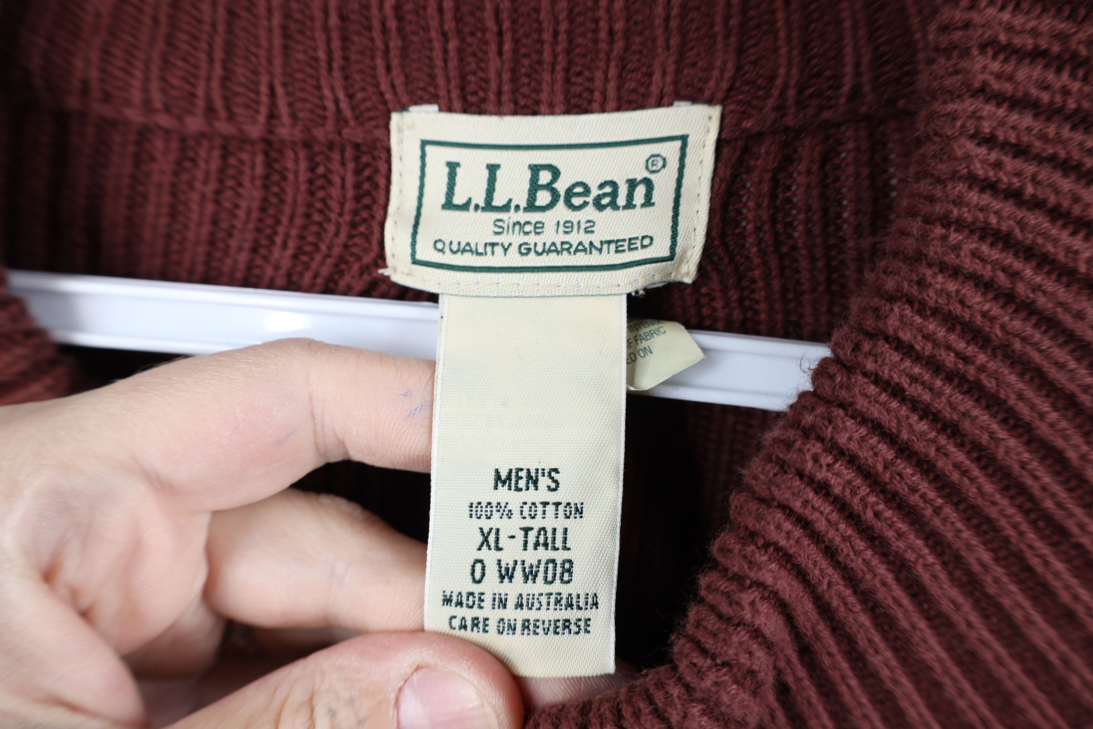 L.L. Bean Vintage LL Bean Chunky Ribbed Knit Zip Cardigan Sweater Size US XL / EU 56 / 4 - 9 Thumbnail