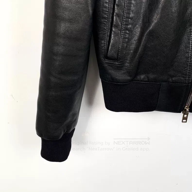 Givenchy Givenchy Black Leather Zip Front Long Sleeve Biker Jacket Size US M / EU 48-50 / 2 - 4 Thumbnail
