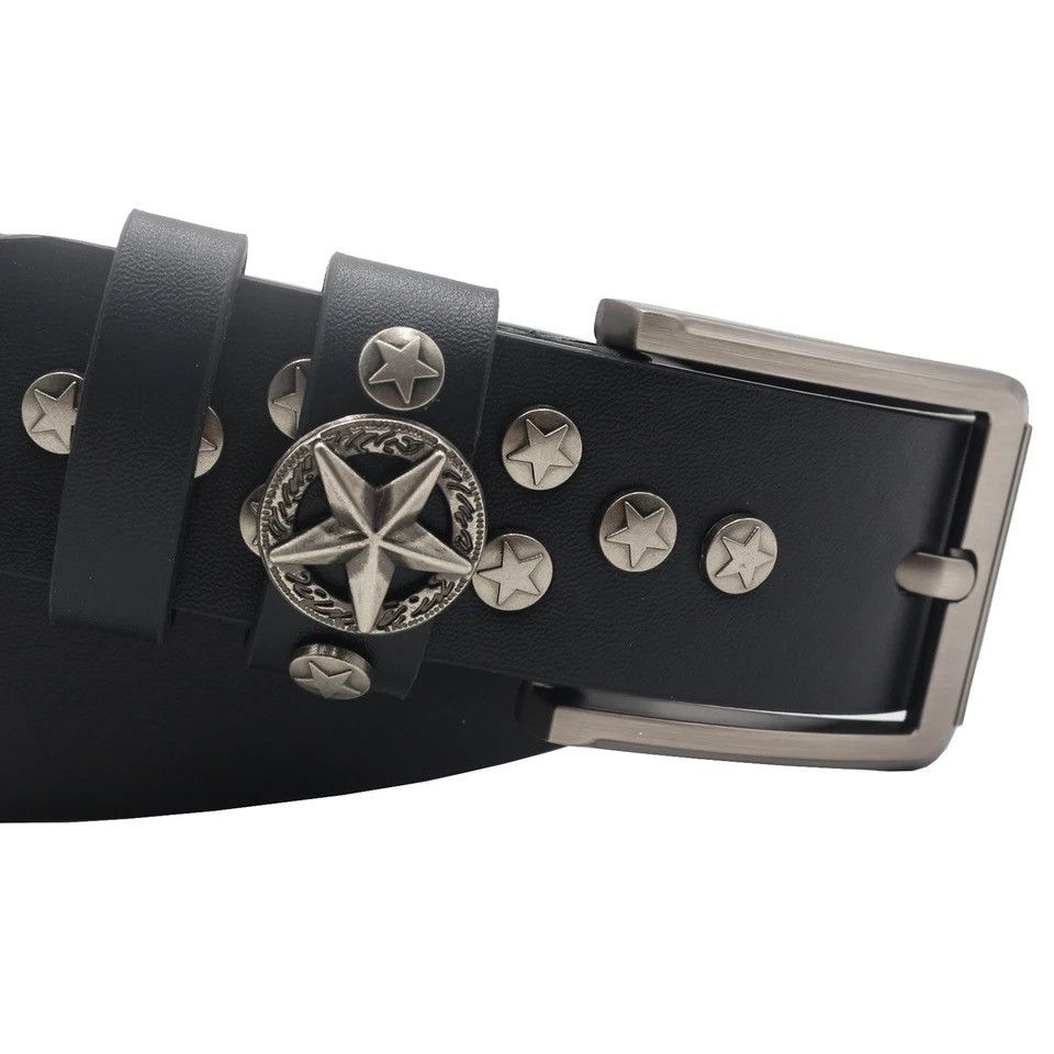 Vintage Studded Belt Punk Round Nail Rivet Luxury Size ONE SIZE - 2 Thumbnail