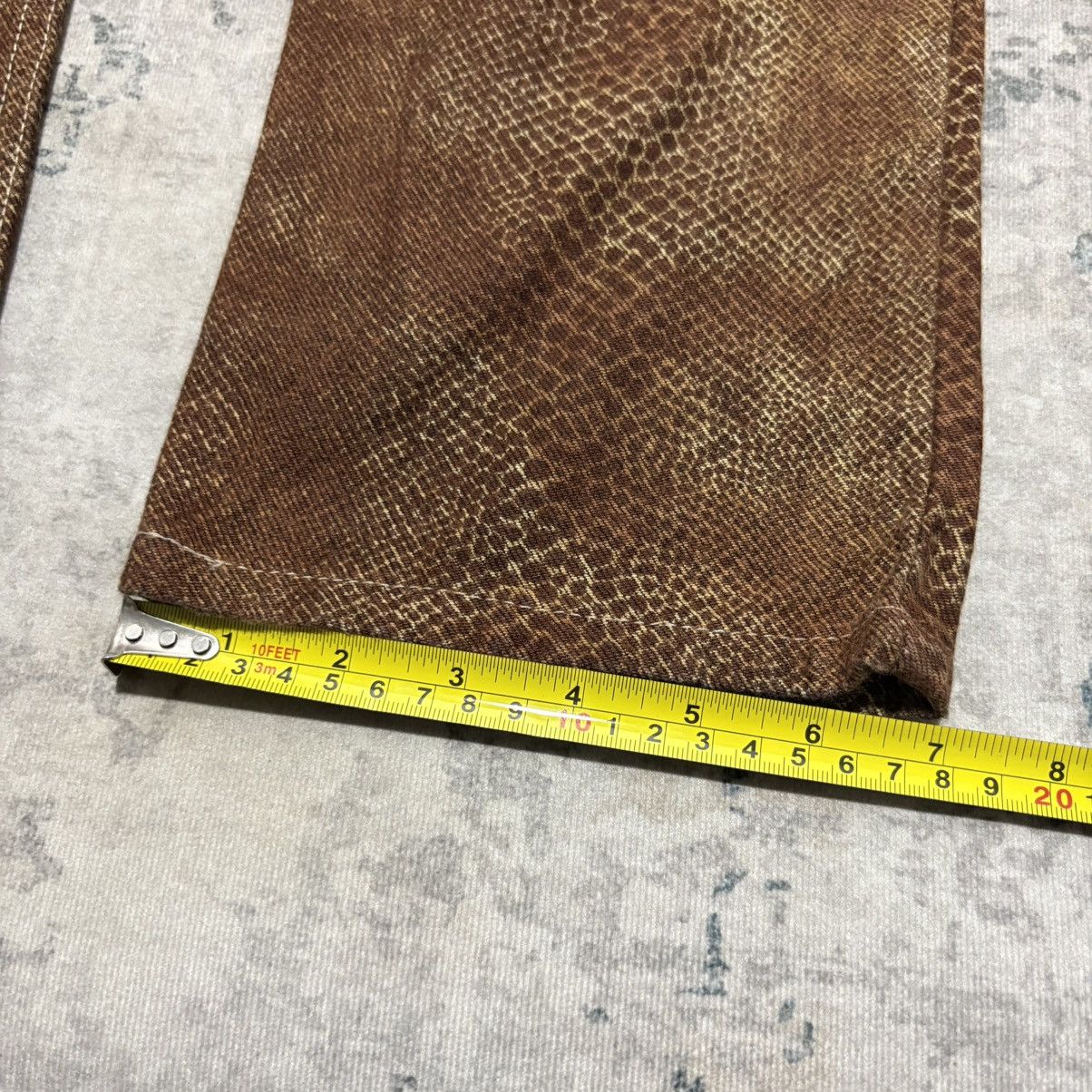 Todd Oldham Rare! Todd Oldham snakeskin printed jeans Size 29" - 7 Thumbnail