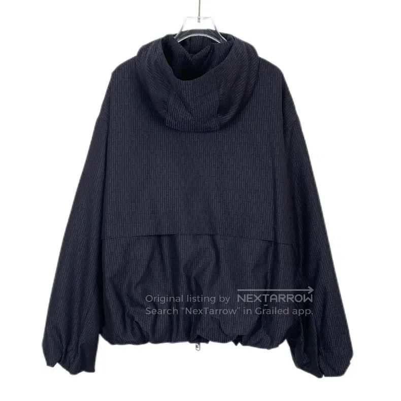 Fendi Fendi Navy blue logo letter full print hooded zipper wool Size US M / EU 48-50 / 2 - 2 Thumbnail