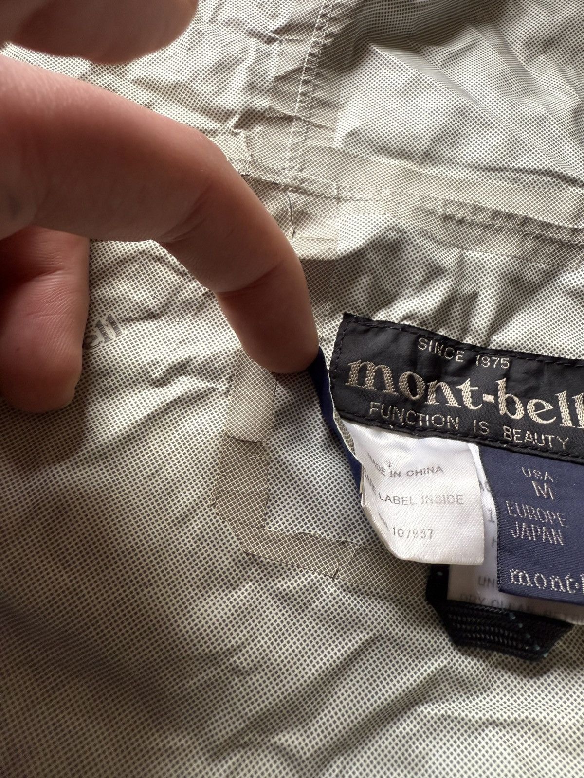 Montbell Vintage Montbell Waterproof Shell Gorpcore Jacket Size US M / EU 48-50 / 2 - 9 Thumbnail