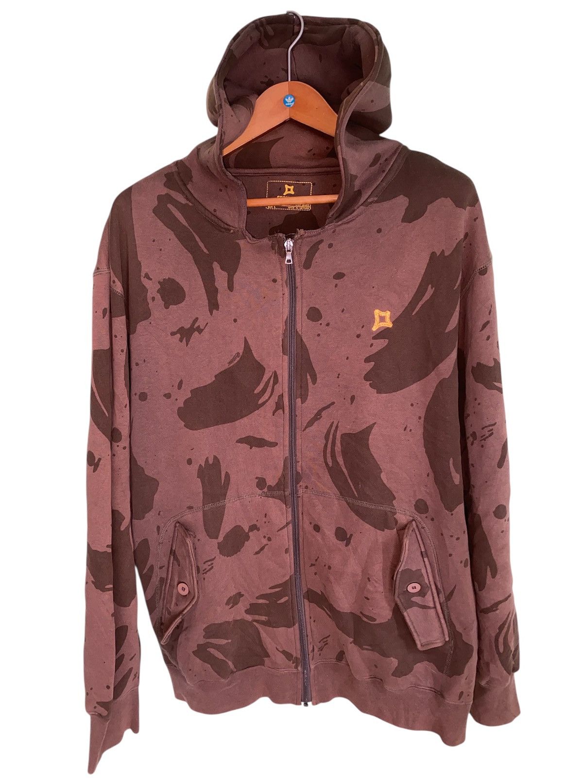 Freshjive × Vintage Freshhive Brown Camouflage Zipper Hoodie Size US L / EU 52-54 / 3 - 11 Thumbnail