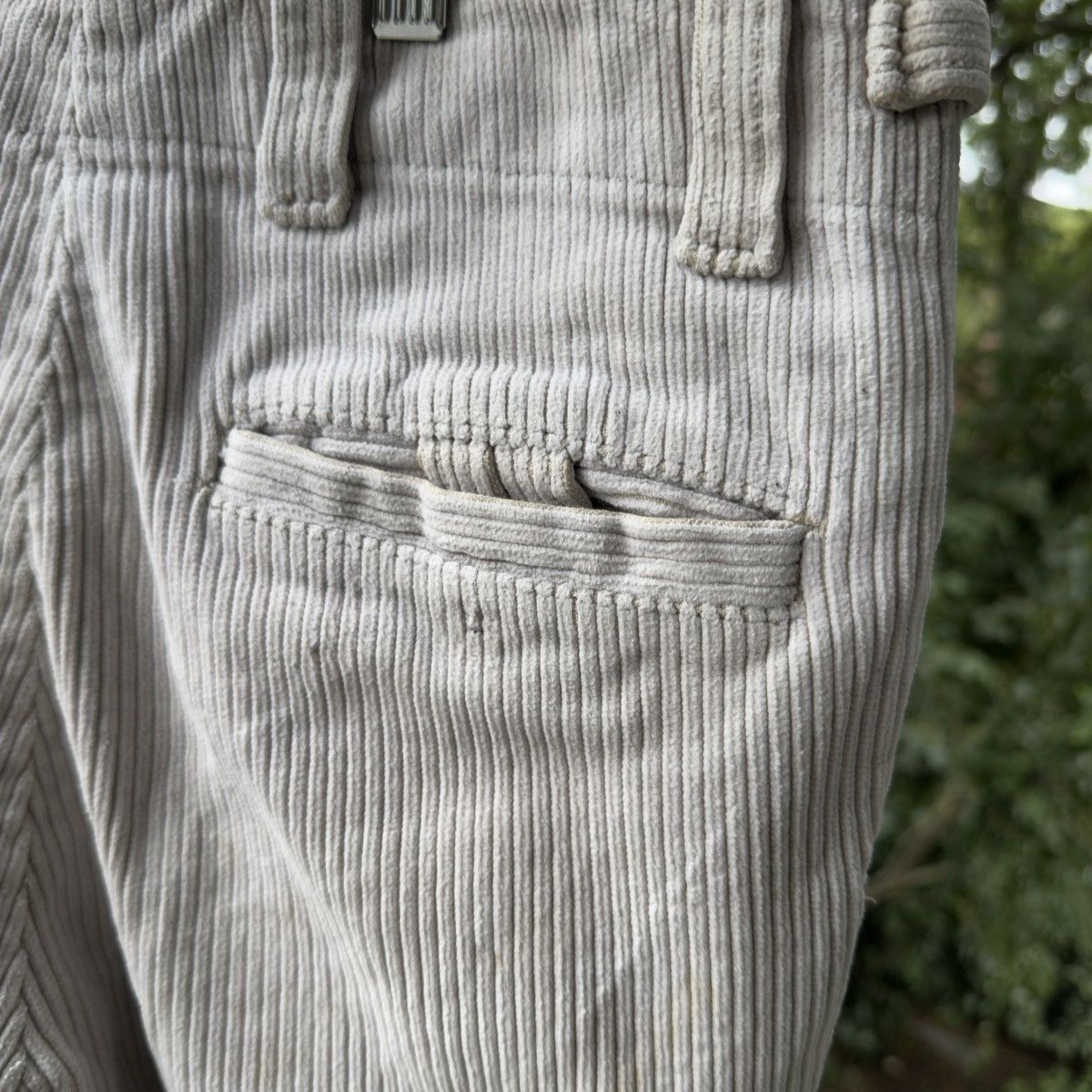 Vintage Thrashed Faded Distressed Corduroy Pants ERD Grunge Biker Size US 32 / EU 48 - 10 Thumbnail