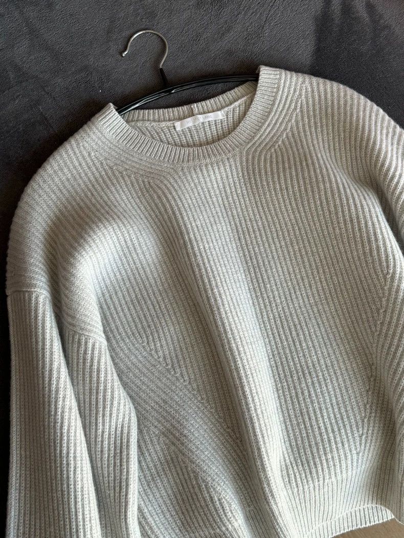 Helmut Lang HELMUT LANG Tapered shoulder design rib knit sweater Size S / US 4 / IT 40 - 2 Thumbnail