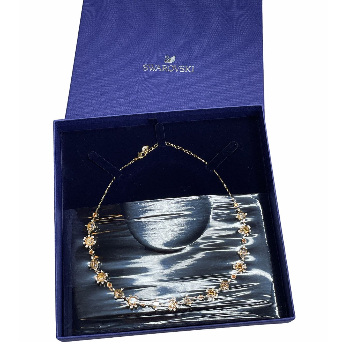 Swarovski Swarovski Olive All Round Necklace Multi Color Gold Plated Size ONE SIZE - 10 Thumbnail