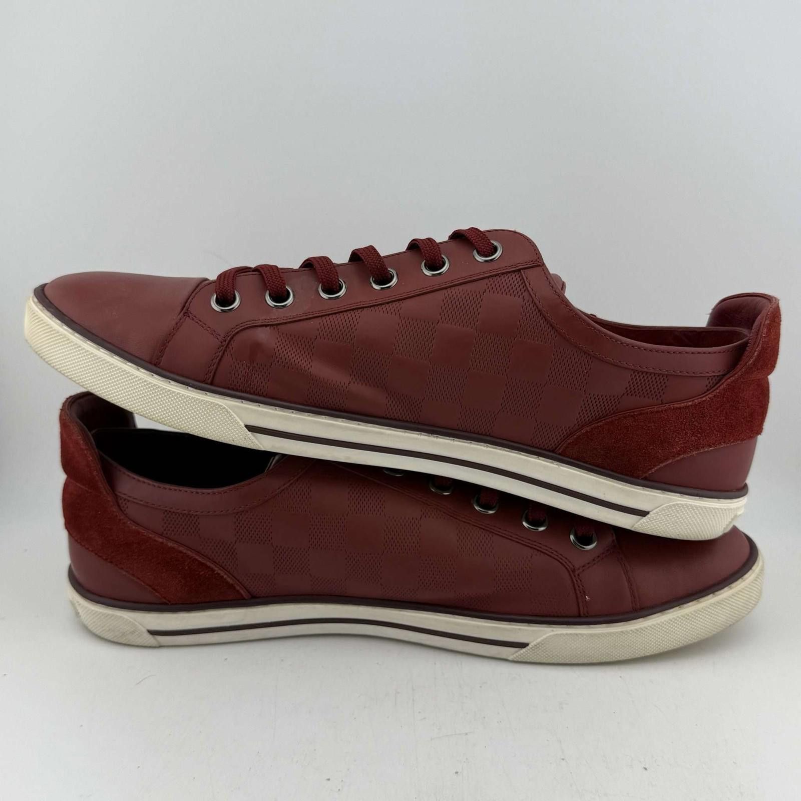 Louis Vuitton Louis Vuitton Burgundy Damier ZipUp Shoes 8.5UK Used No Box Size US 9 / EU 42 - 7 Thumbnail