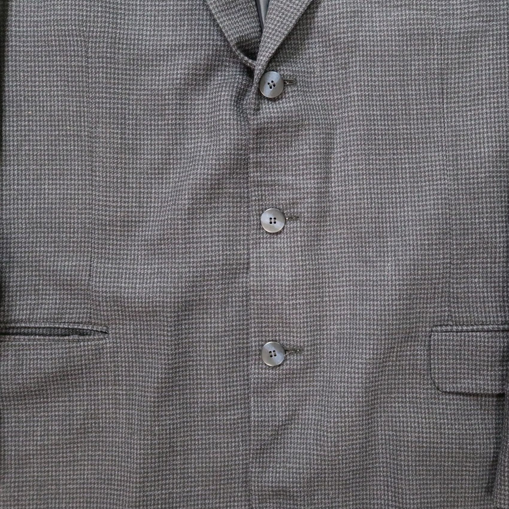 Vintage VINTAGE Marshall Field's Wool 3 Button Blazer Men 44 Blue Sport Coat Jacket Blocked Front Single-Breasted Regular Fit Tweed Classic Modern Size 44R - 7 Thumbnail