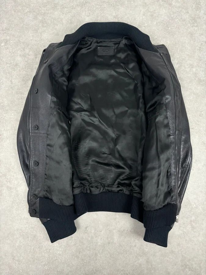 Prada AW2008 Prada Buttoned Black Leather Jacket Size US L / EU 52-54 / 3 - 7 Thumbnail