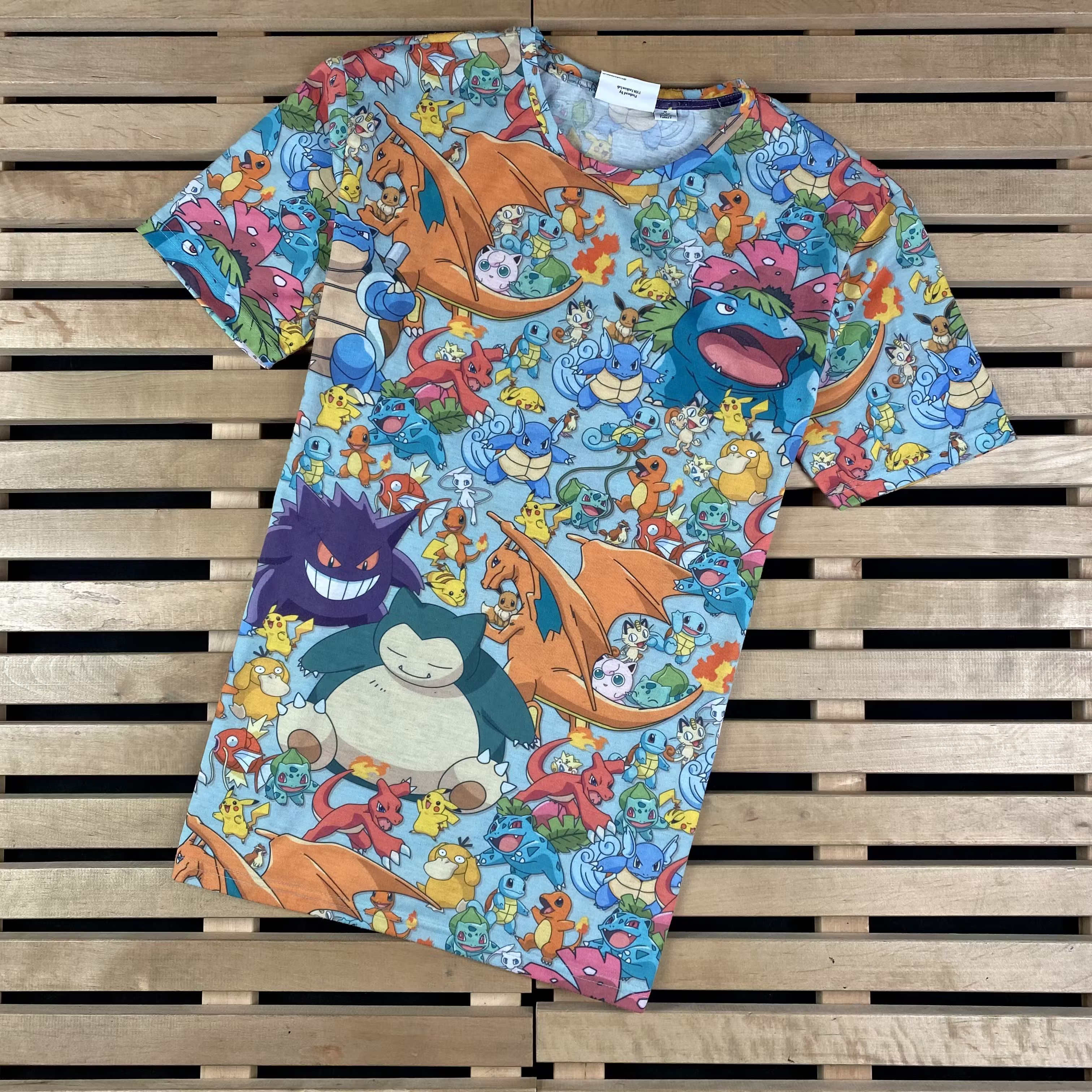 Nintendo × Pokemon × Vintage Mens T Shirt Pokemon Nintendo Size M Full Print Vintage Size US M / EU 48-50 / 2 - 1 Thumbnail