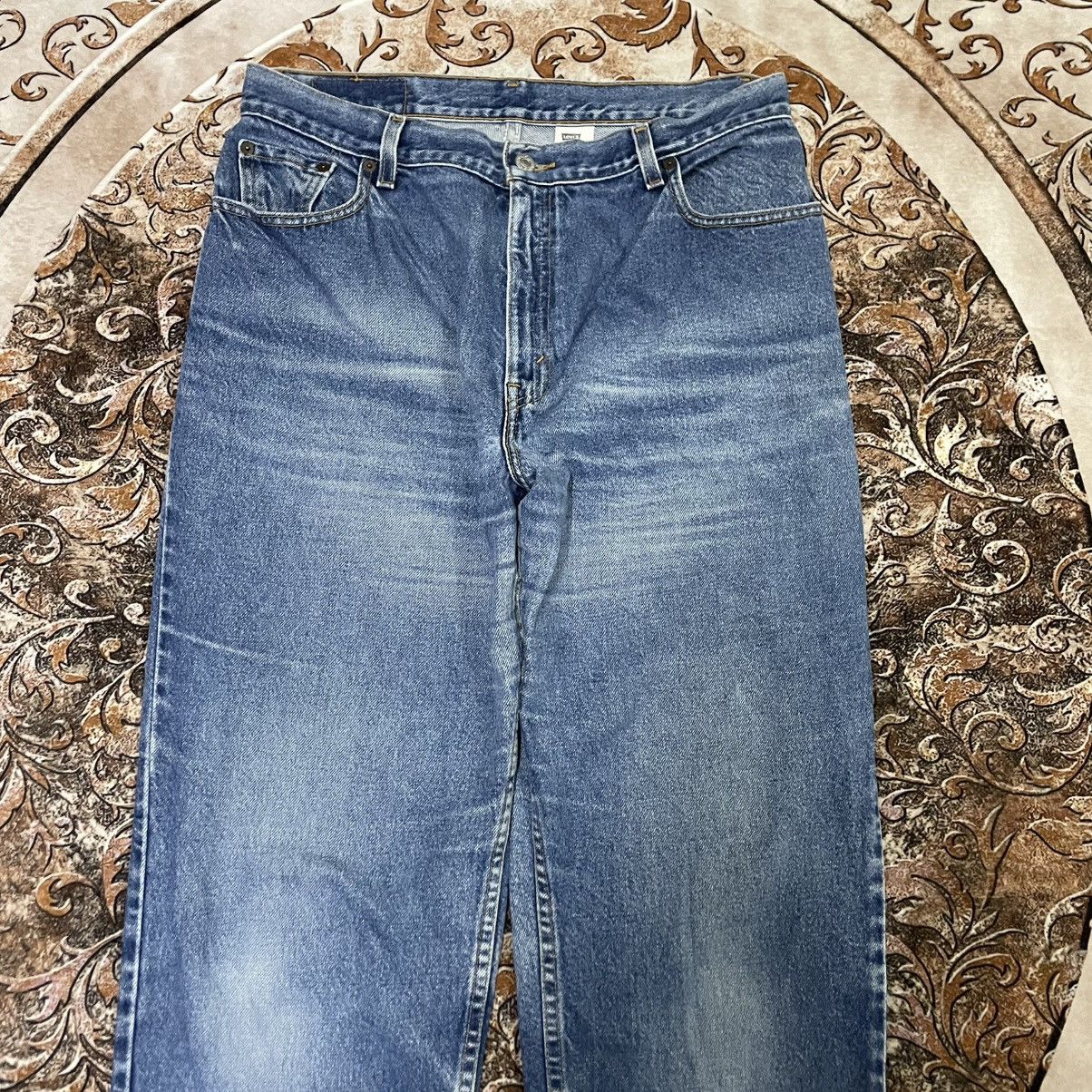 Levi's Vintage Clothing 🔥Vintage Levis 550 Stoned Washed Ripped Distress Denim Jeans Size US 32 / EU 48 - 2 Thumbnail