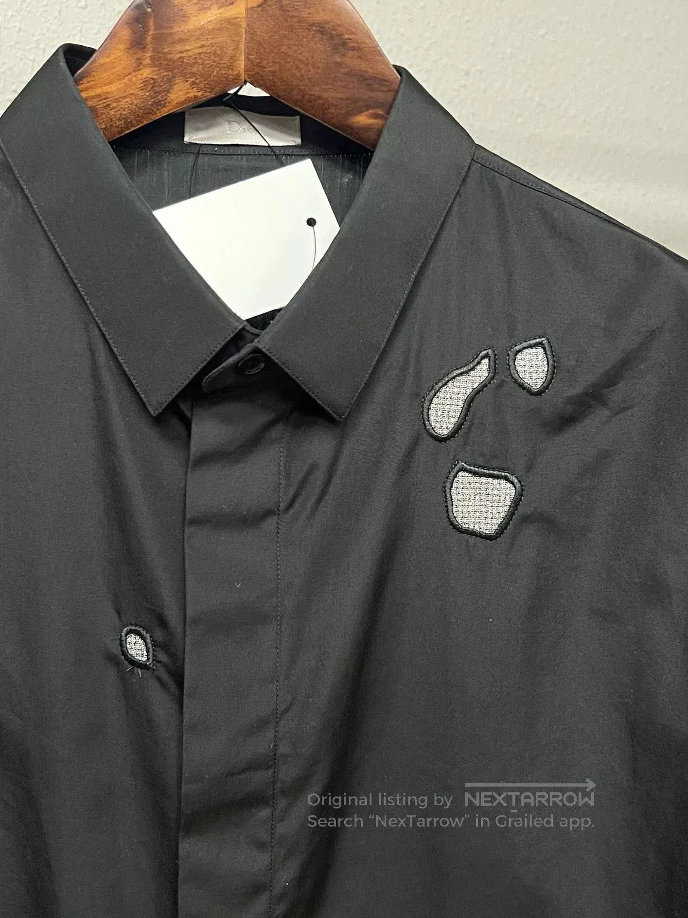 Dior Dior Black Embroidered Patch Shirt. Size US XS / EU 42 / 0 - 3 Thumbnail