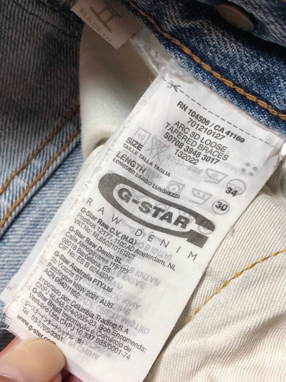 G-Star G-Star Denim Jeans Size US 34 / EU 50 - 2 Thumbnail