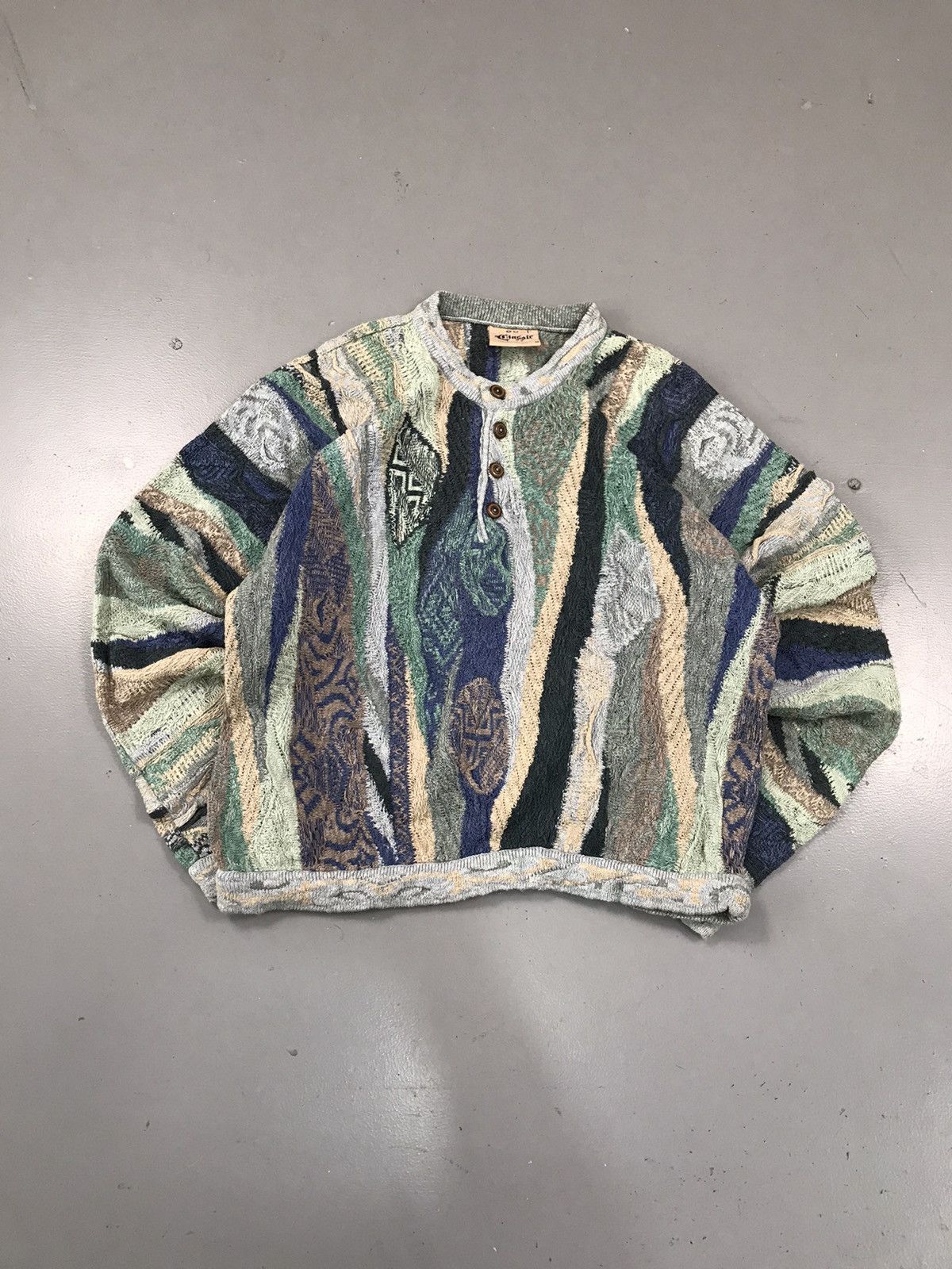 Coogi × Designer × Vintage Rare Vintage Classic Coogi 3D knitting cardigan  | Grailed