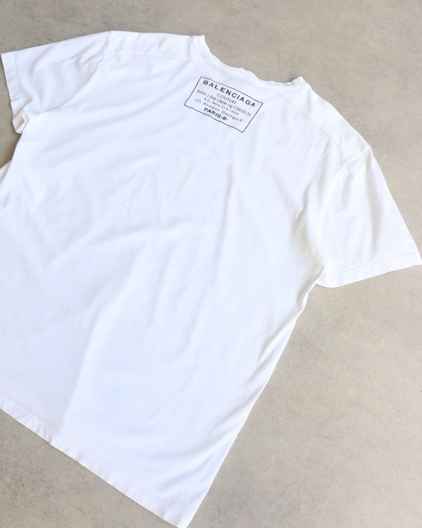 Balenciaga Balenciaga Couture Tee White Size US M / EU 48-50 / 2 - 2 Thumbnail