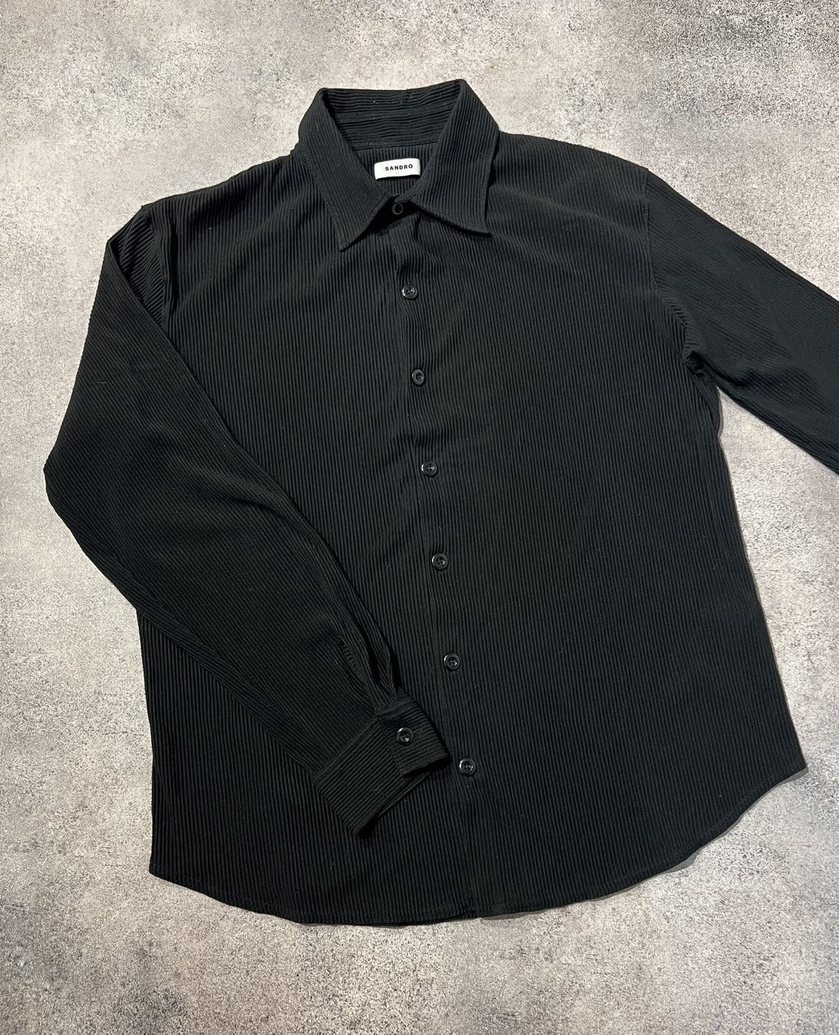 Sandro Sandro soft black shirt Size US L / EU 52-54 / 3 - 1 Thumbnail