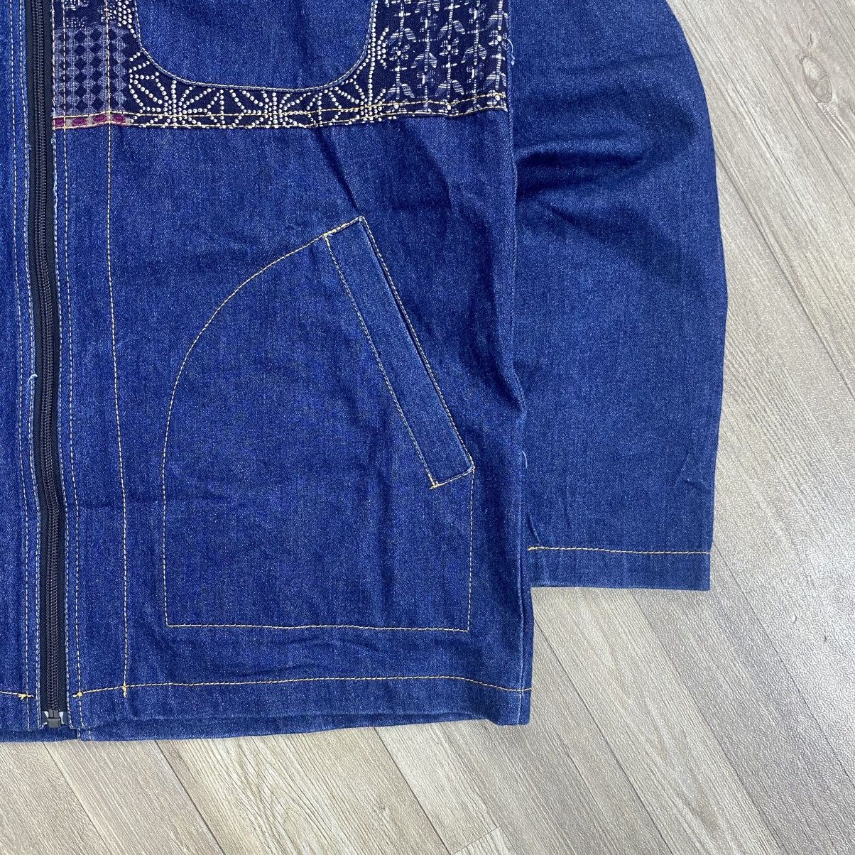Japanese Brand Anima Boro Patchwork Denim Noragi Jacket Kapital Style Size US M / EU 48-50 / 2 - 6 Thumbnail