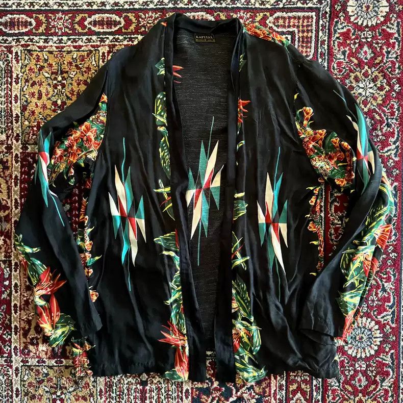 Kapital kapital Hirata Kazuhiro kimono Tencel Flowers Hawaiian Daopao Size US L / EU 52-54 / 3 - 1 Thumbnail