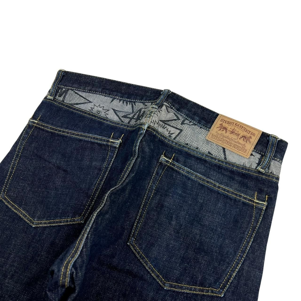 Stussy Vintage 2000s Stussy Comic Jeans - Waist: 34” Size US 34 / EU 50 - 3 Thumbnail