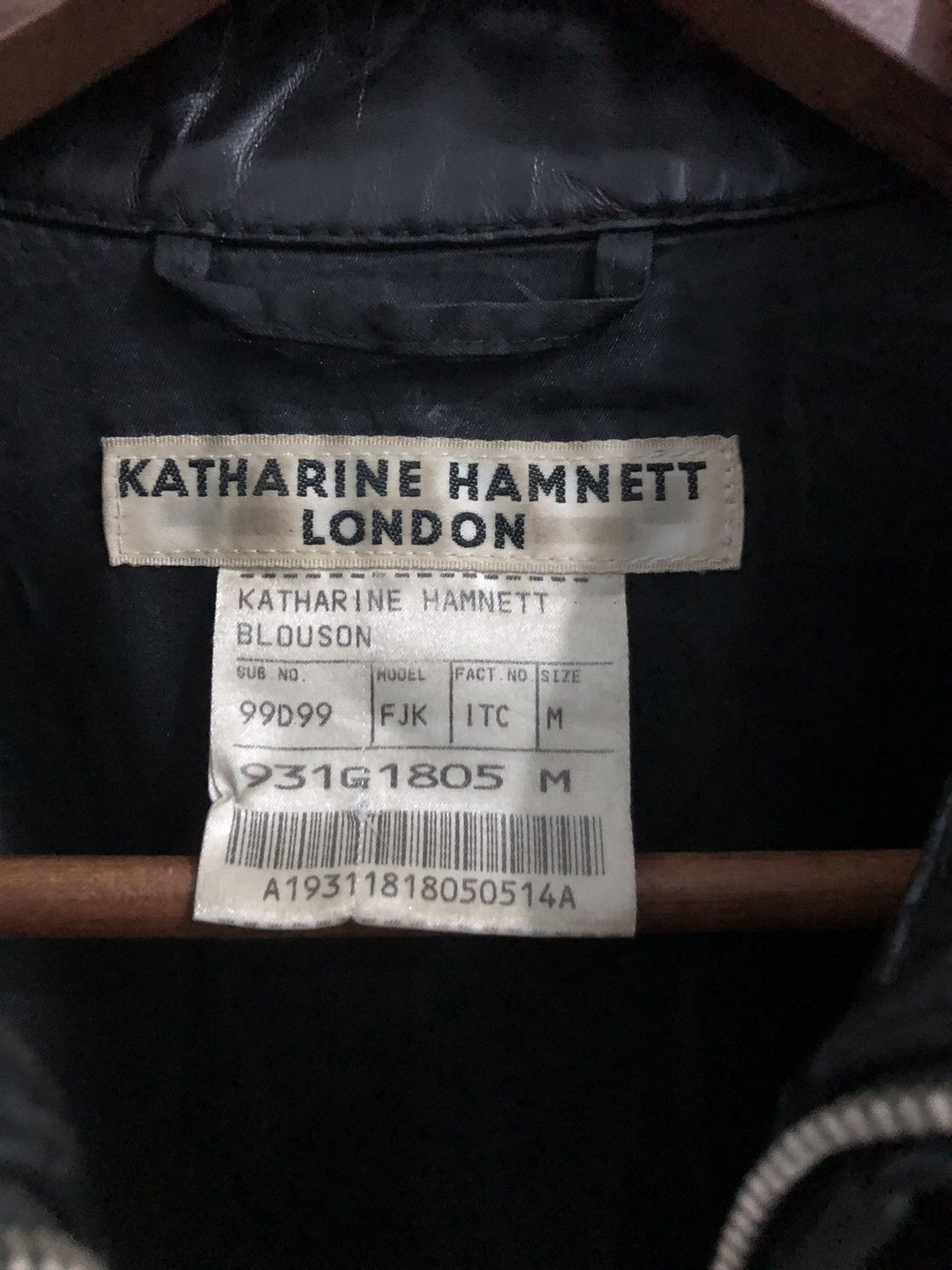 Katharine Hamnett London Y2K KATHARINE HAMNETT HORSE LEATHER JACKET (UNISEX) Size US S / EU 44-46 / 1 - 3 Thumbnail