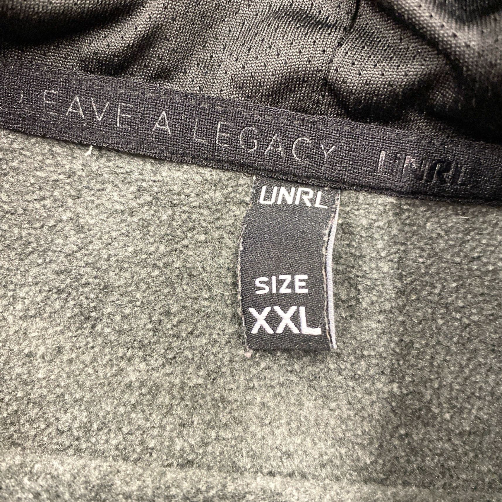 Vintage UNRL Hoodie Mens XXL Pullover Sweatshirt Activewear Tech Grey Size US XXL / EU 58 / 5 - 2 Thumbnail