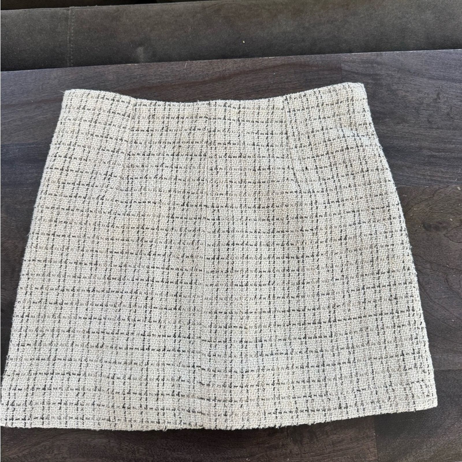 Other Elegant Cream Tweed Skirt size XS Size 25" / US 0 / IT 36 - 4 Thumbnail