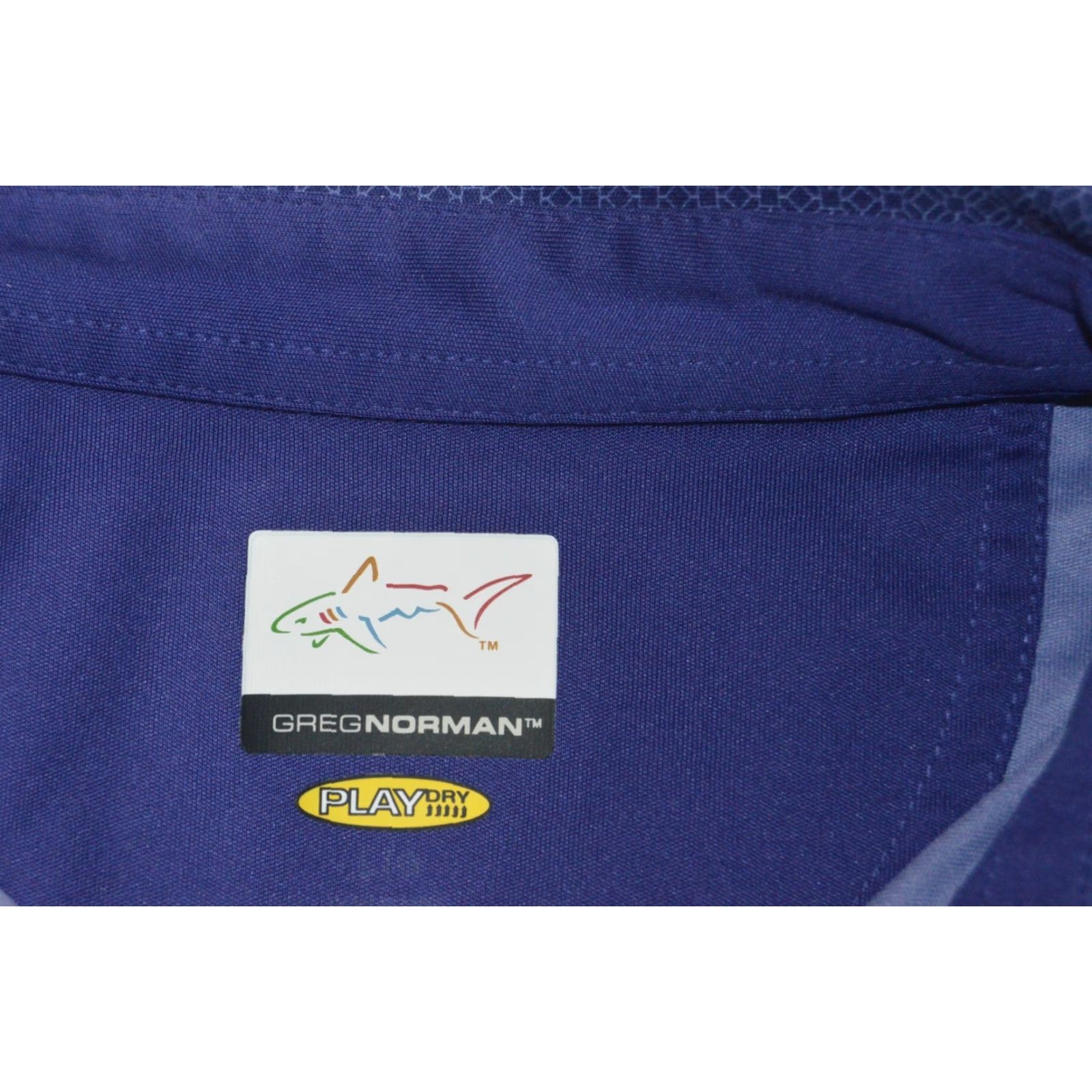 Vintage Greg Norman Golf Polo Shirt Mens M Purple Geometric Polo Shirt Model Greg Norman Play Dry Shirt Size US M / EU 48-50 / 2 - 4 Thumbnail