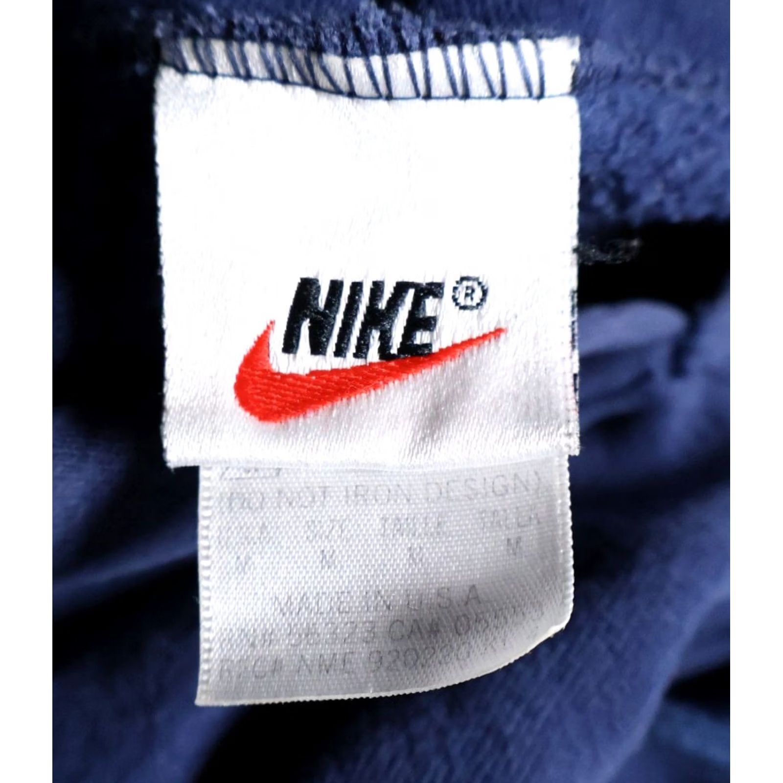 Nike VINTAGE Nike Center Swoosh Hoodie Mens Medium Dark Blue Sweatshirt USA Made VTG Size US M / EU 48-50 / 2 - 3 Thumbnail