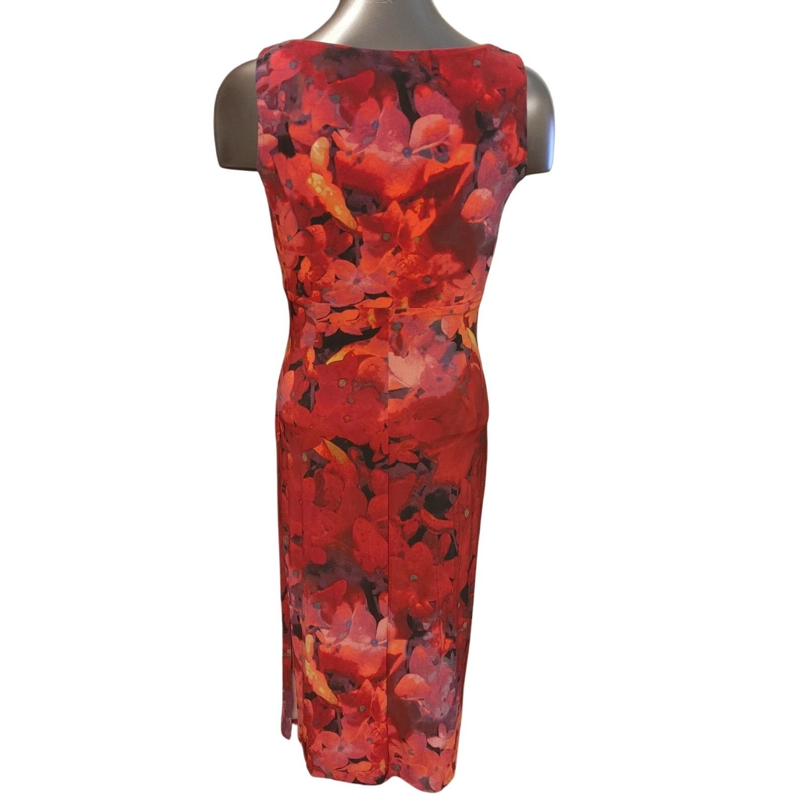 Ralph Lauren Ralph Lauren Women's 2 Red Floral Sleeveless Bodycon Dress Size XS / US 0-2 / IT 36-38 - 2 Thumbnail