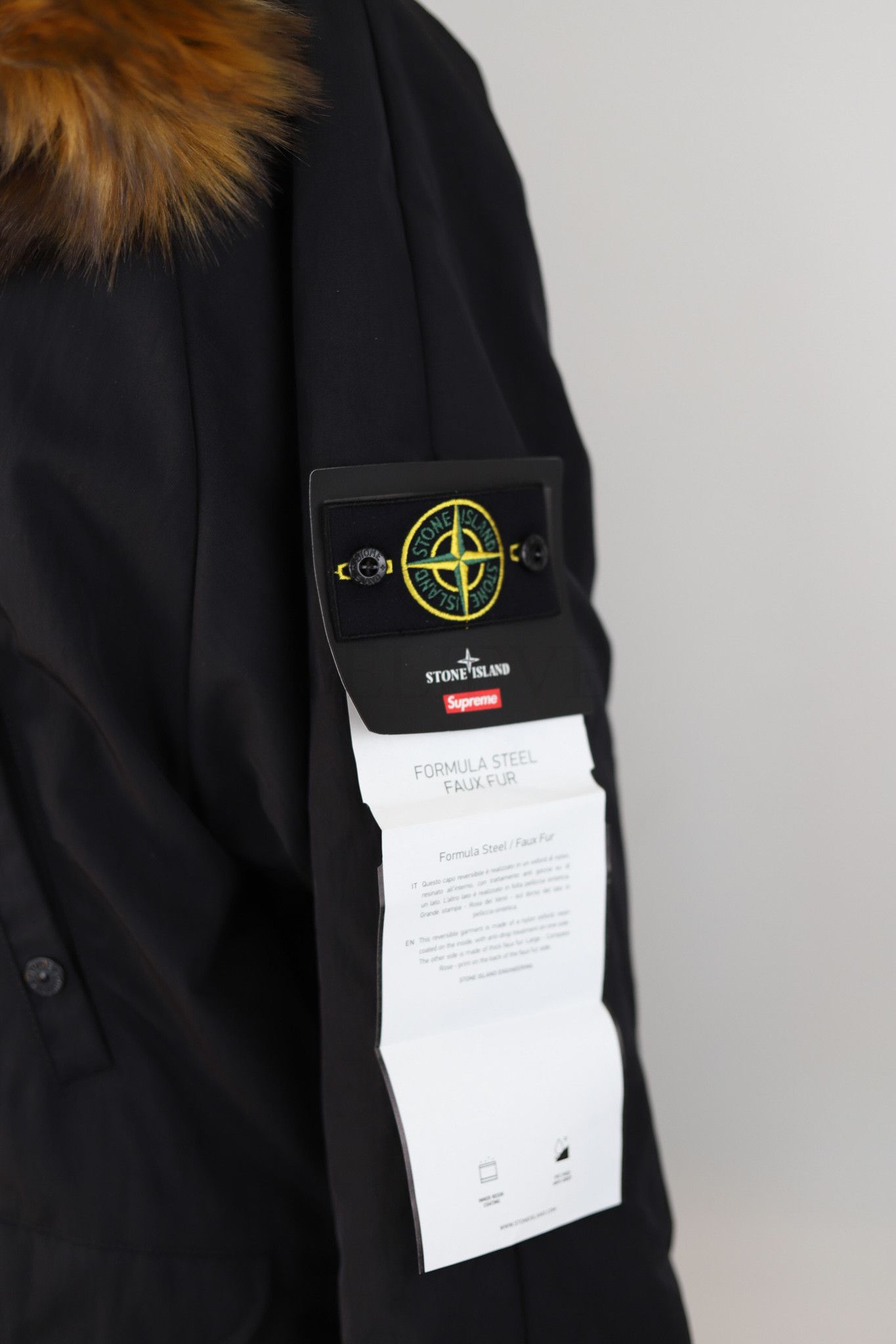Stone Island STONE ISLAND X SUPREME JACKET FUR DOUBLSIDED RARE BLACK 369 Size US L / EU 52-54 / 3 - 3 Thumbnail