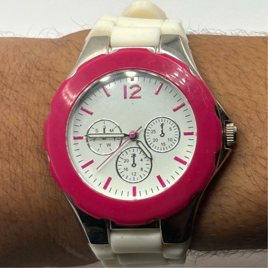 Other Y2K Pink & White Men's Watch Size ONE SIZE - 2 Thumbnail