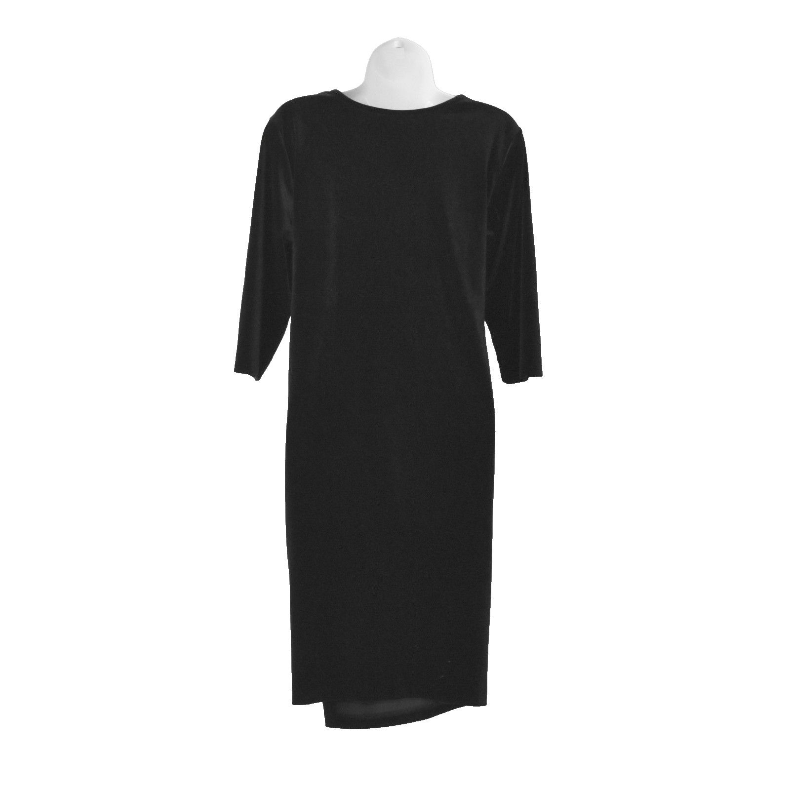 Anatomie ANATOMIE Black Velvet Fake Wrap Cocktail Dress Size XL Size XL / US 12-14 / IT 48-50 - 4 Thumbnail