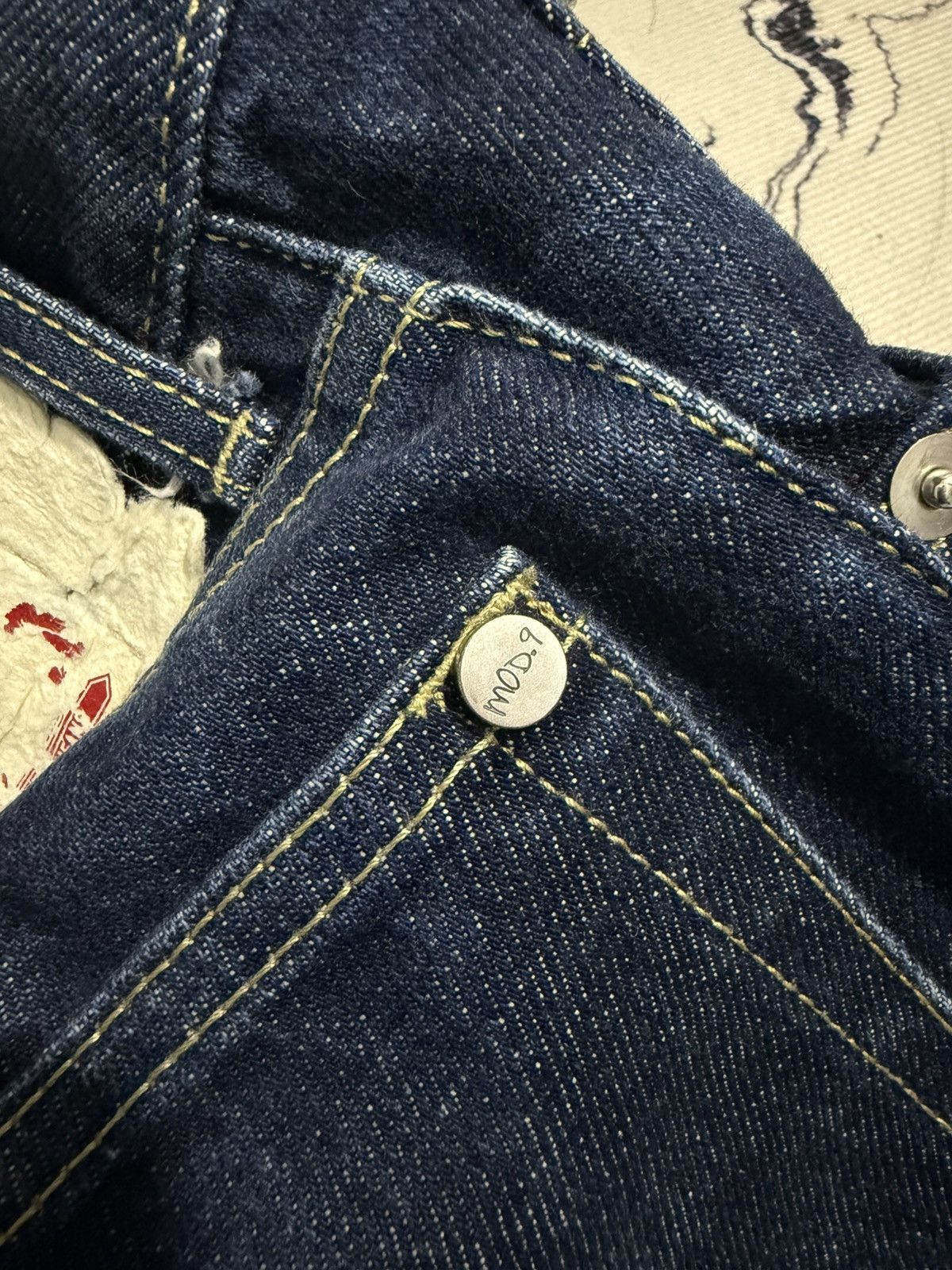Japanese Brand Mod9 modnine loose fit jeans Size US 29 - 8 Thumbnail