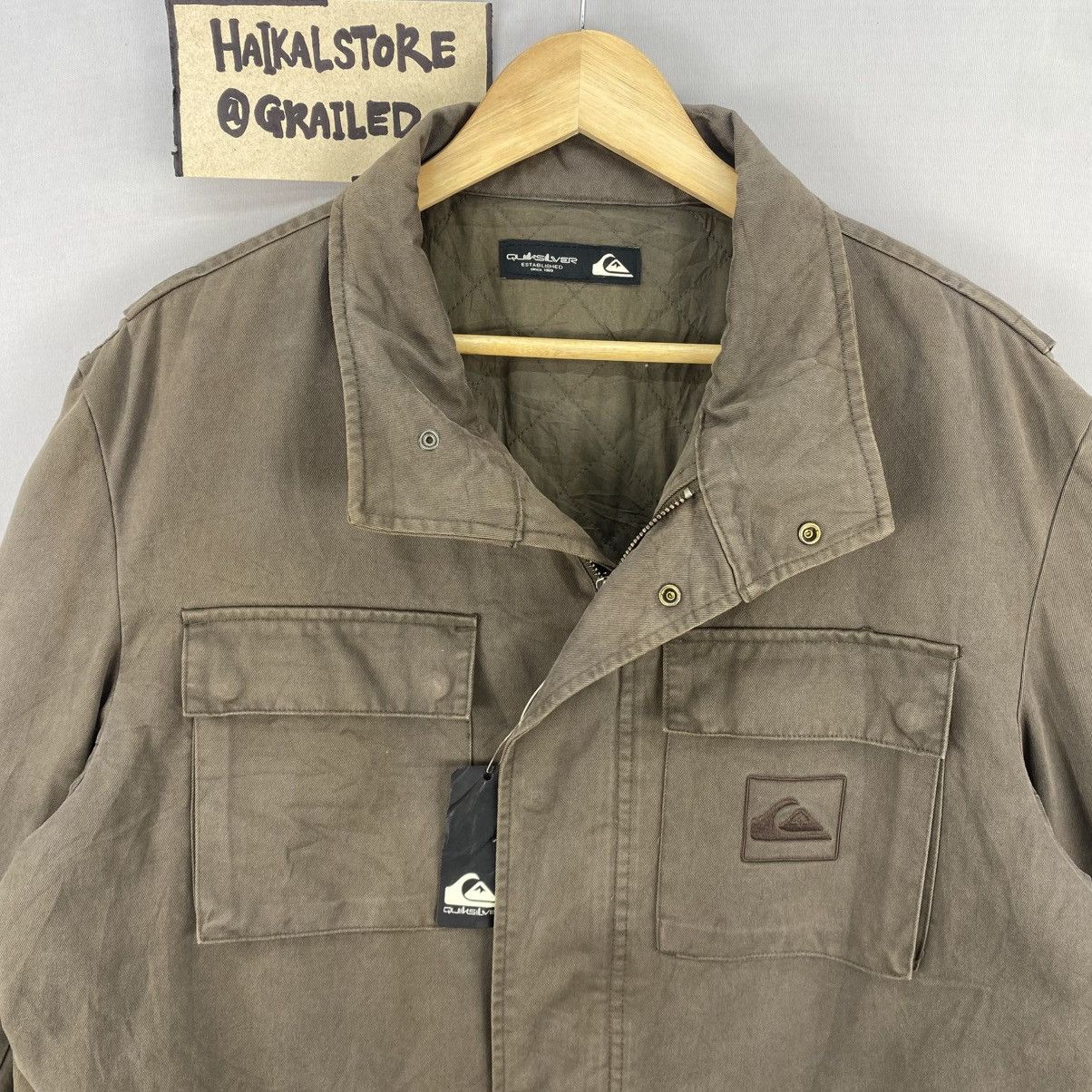 Quiksilver Vintage 90s Quicksilver Inspired M65 Style Jacket Size US L / EU 52-54 / 3 - 7 Thumbnail