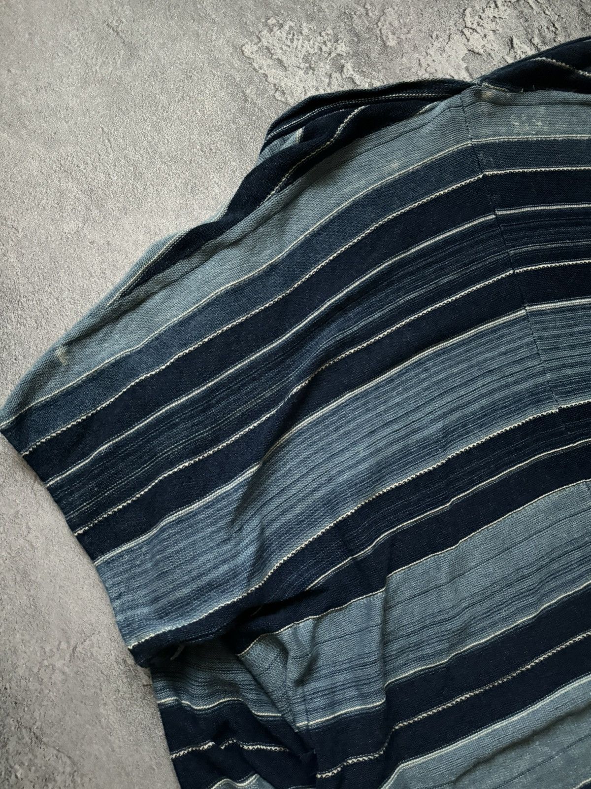 Polo Ralph Lauren × Vintage Polo Ralph Lauren L striped knitwear cape sweater poncho Size L / US 10 / IT 46 - 22 Thumbnail