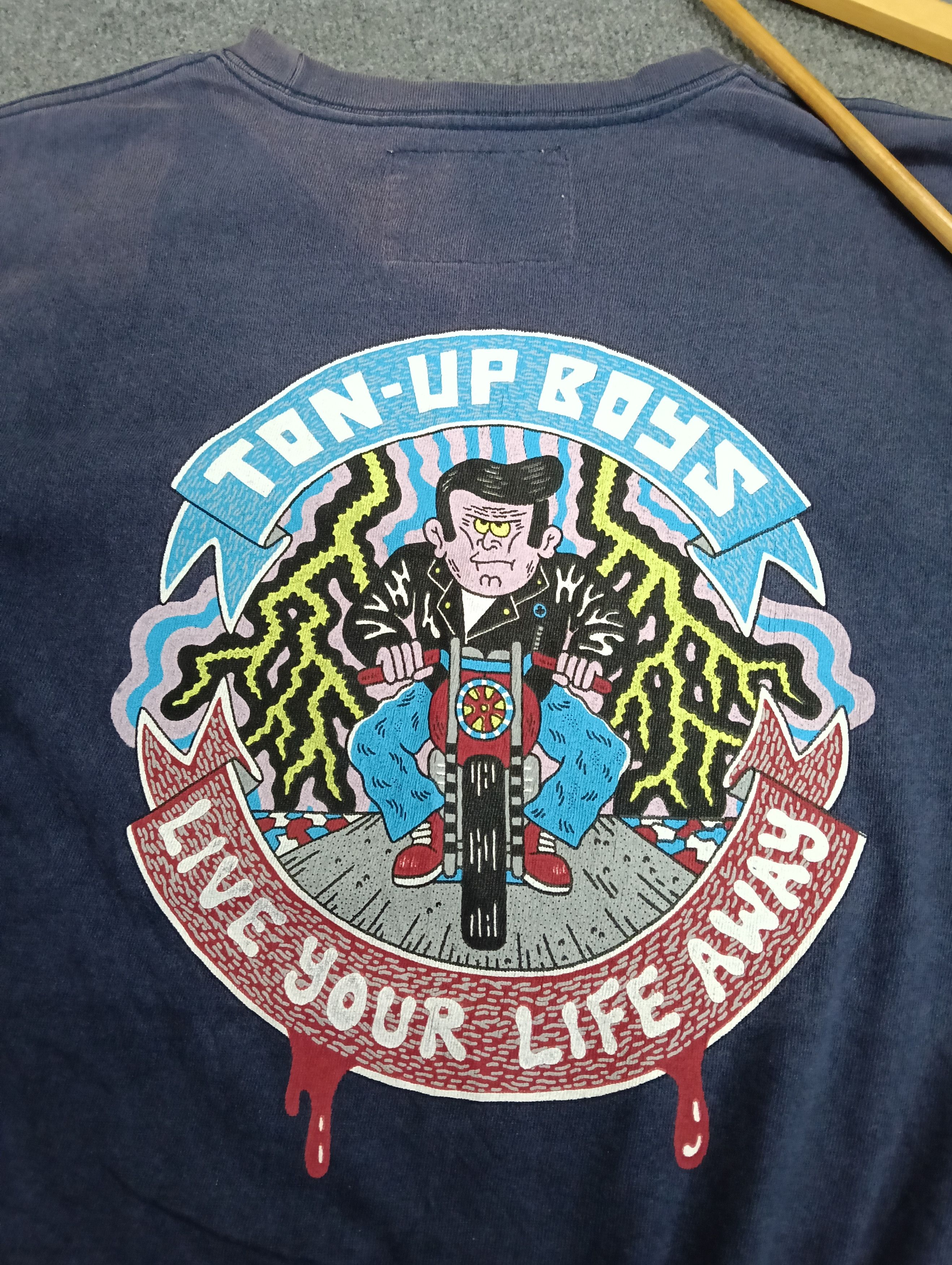 Anime × Japanese Brand Vintage Ton-up boyz anime japan.all single stitch. Size US M / EU 48-50 / 2 - 2 Thumbnail