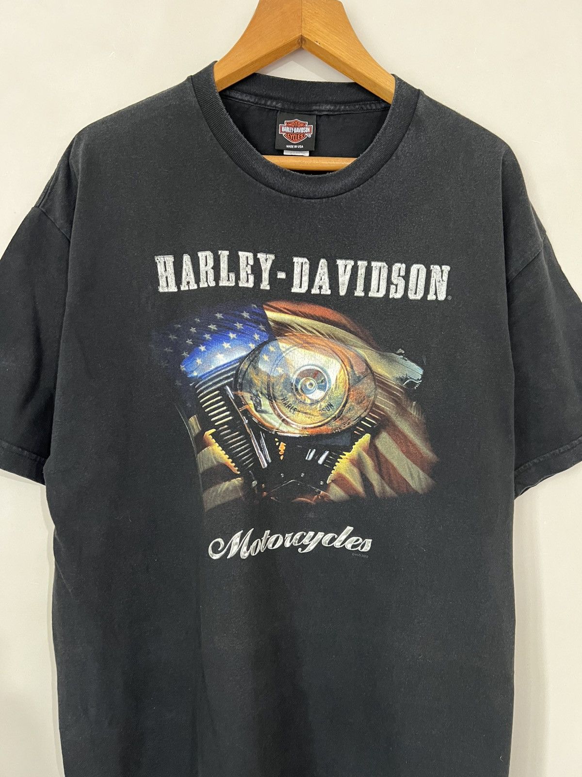 Harley Davidson Vintage Harley Davidson Kansas Printed Tee Size US XL / EU 56 / 4 - 2 Thumbnail