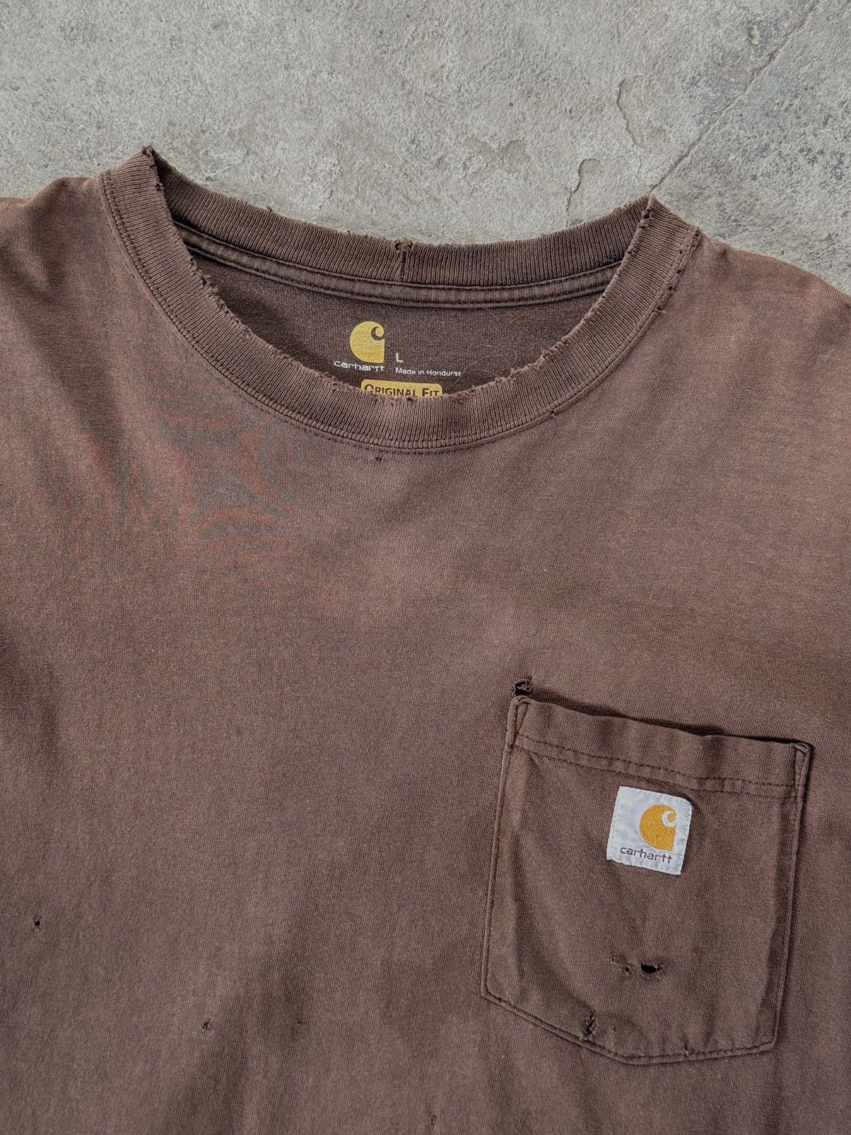 Carhartt × Vintage Vintage Trashed Carhartt Longsleeve Size US L / EU 52-54 / 3 - 5 Thumbnail