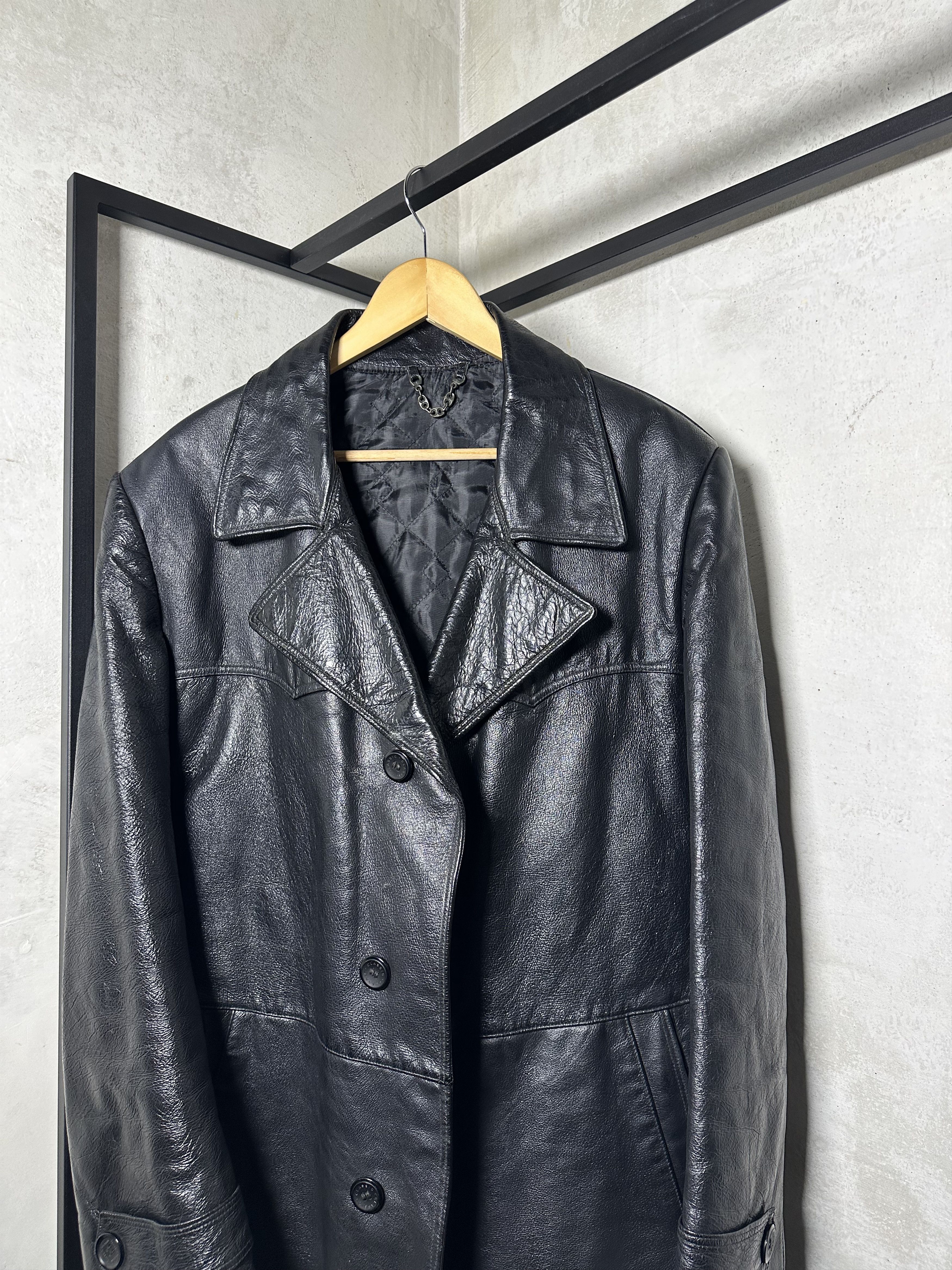 Genuine Leather Vintage Calfskin Leather Brown Coat Size US L / EU 52-54 / 3 - 4 Thumbnail