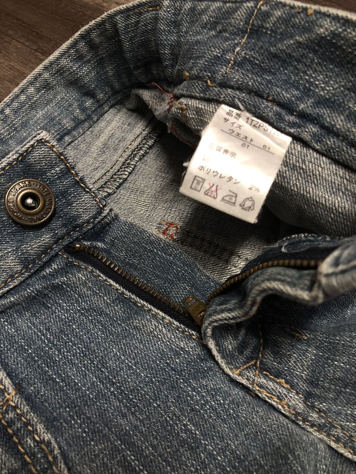 Japanese Brand × Vintage Japanese Brand Denim Bush Pant Design Size 28" / US 6 / IT 42 - 17 Thumbnail