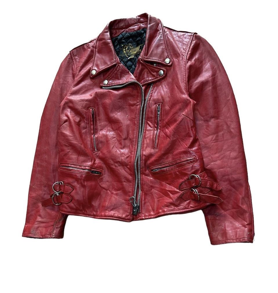 Branded Leather Vtg Branded Garments Double Collar Leather Jacket Size US S / EU 44-46 / 1 - 7 Thumbnail